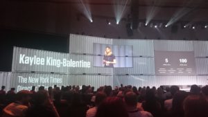 Kaylee King-Balentine (NYT) in der "Keynote Factory"